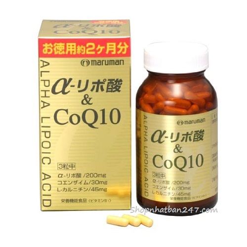 Viên uống trị nám tàn nhang Maruman Alpha Lipoic Acid CoQ10 90 viên