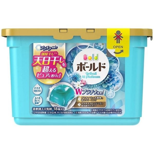 Hộp viên giặt xả Gel Ball hương hoa (18 viên)