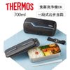 Hộp cơm giữ nhiệt không gỉ Thermos DSD-704 L-BK Line Black 700ml