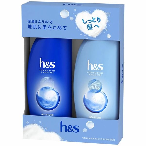 Bộ Dầu Gội & Xả HS 350ml (xanh dương) đặc trị gàu, giảm khô xơ tóc