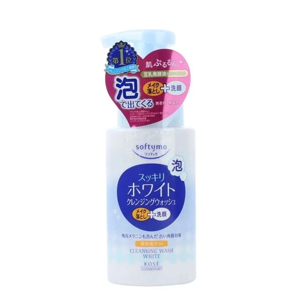 Sữa Rửa Mặt + Tẩy trang dạng Bọt Kose Cosmeport Softymo White