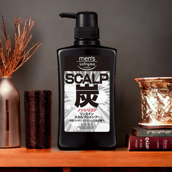 Dầu gội xả than hoạt tính 2in1 dành cho nam Kose Men's Softymo 550ml