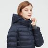 Áo khoác lông vũ dáng dài có mũ Uniqlo Ultra Light Down siêu nhẹ mới nhất