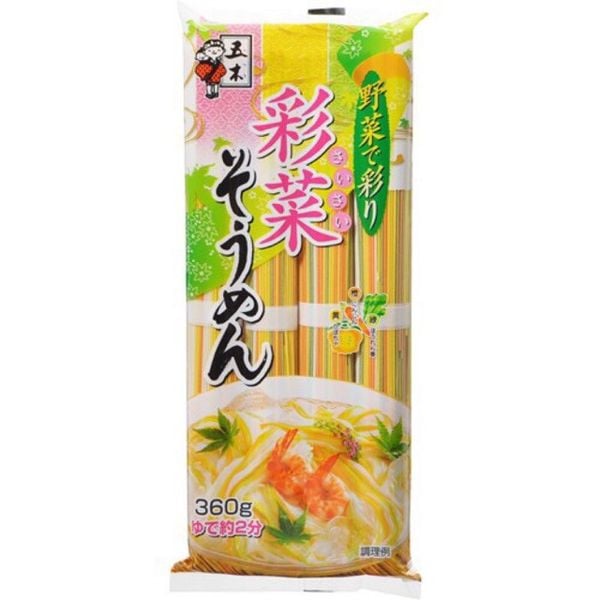 Mì somen ngũ sắc vị rau củ 320g cho bé