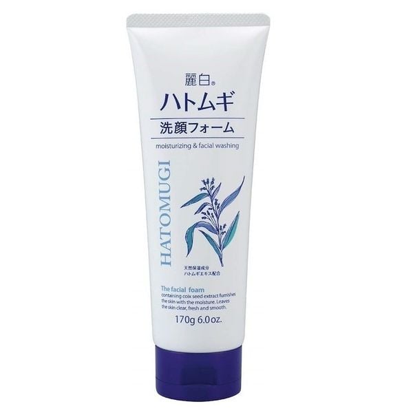 Sửa rửa mặt dưỡng ẩm trắng da chiết xuất ý dĩ Hatomugi Naturie 170g