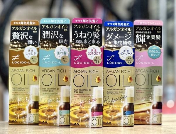 Dầu dưỡng tóc chuyên sâu Lucido Argan Rich Oil Smooth MANDOM