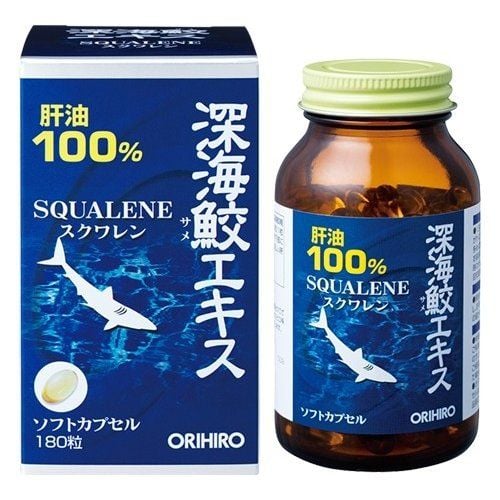 Dầu gan cá mập Squalene ORIHIRO 180 viên Nhật Bản