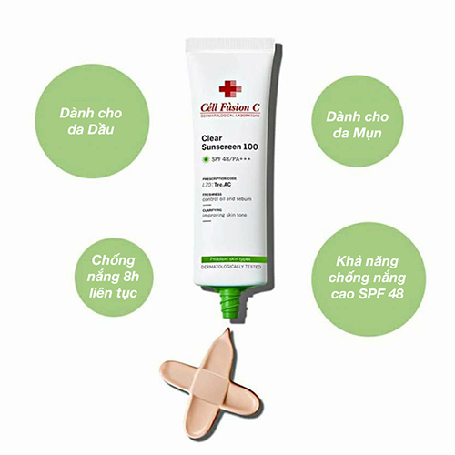 Clear sunscreen 100 spf 48 pa+++ top