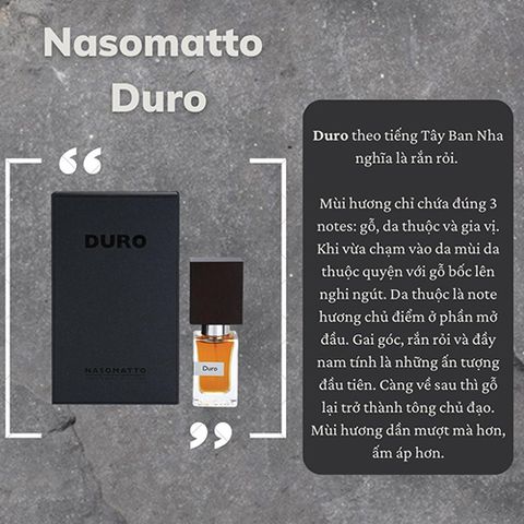 Nasomatto duro extrait de parfum top