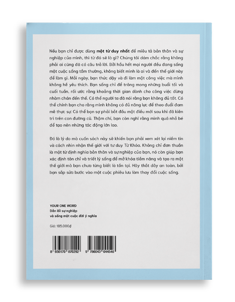 YOUR ONE WORD - Dẫn lối sự nghiệp và sống một cuộc đời ý nghĩa