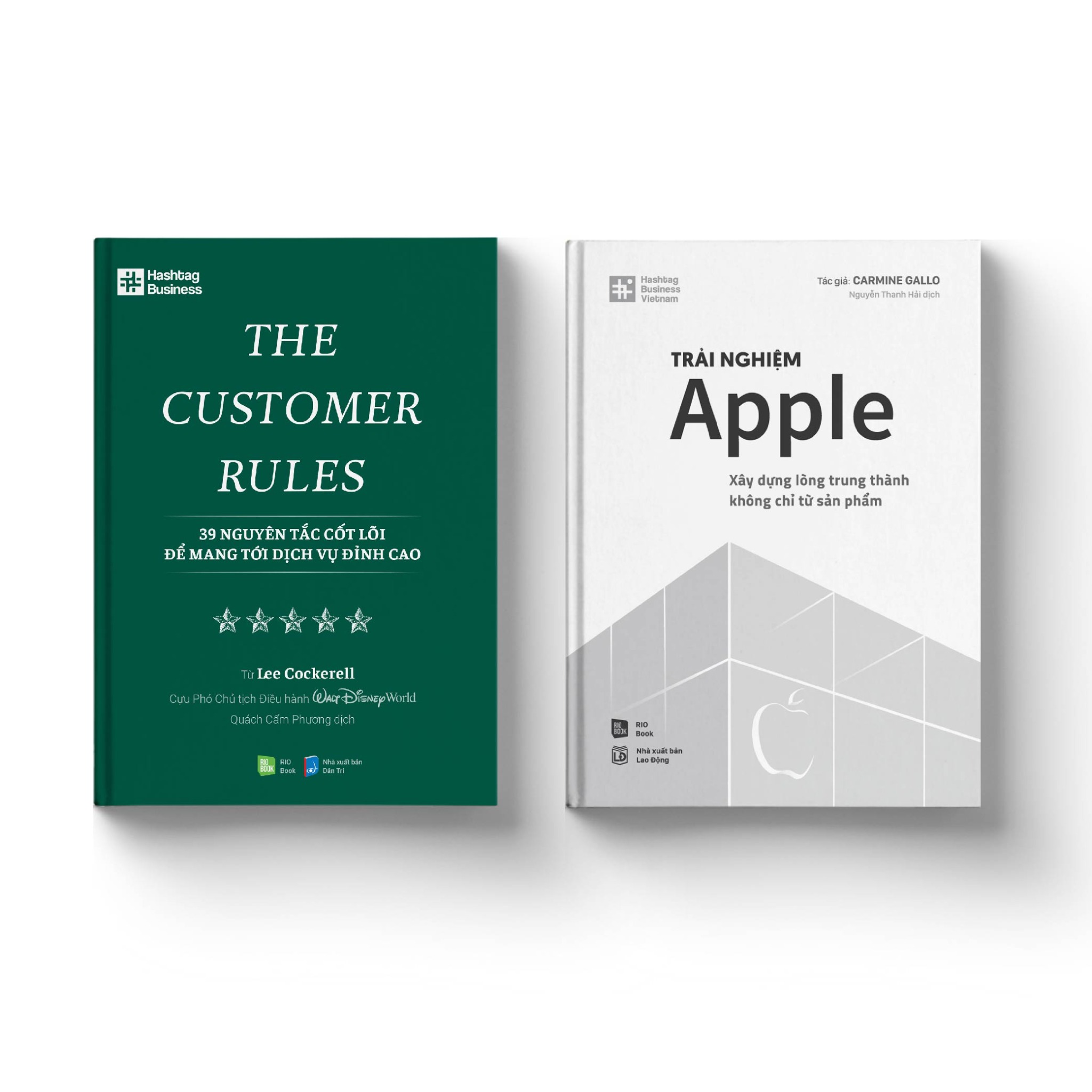 Bộ sách ĐỘT PHÁ TRẢI NGHIỆM KHÁCH HÀNG CHO THƯƠNG HIỆU (Trải nghiệm Apple The Customer Rules)
