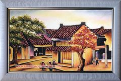 Tranh đá quý Phố cổ Hà Nội - 02 ( KT: 50 x 70 )