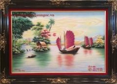 Tranh đá quý Thuận Buồm Xuôi Gió