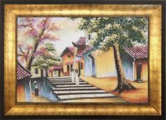 Tranh đá quý Phố cổ Hà Nội - 01 ( KT: 35 x 50 )