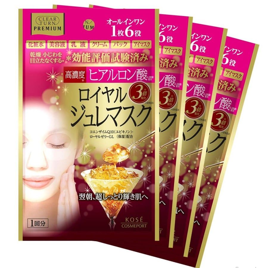Mặt nạ sữa ong chúa Kosé Cosmeport Clear Turn Premium Roya Gelee Mask HA