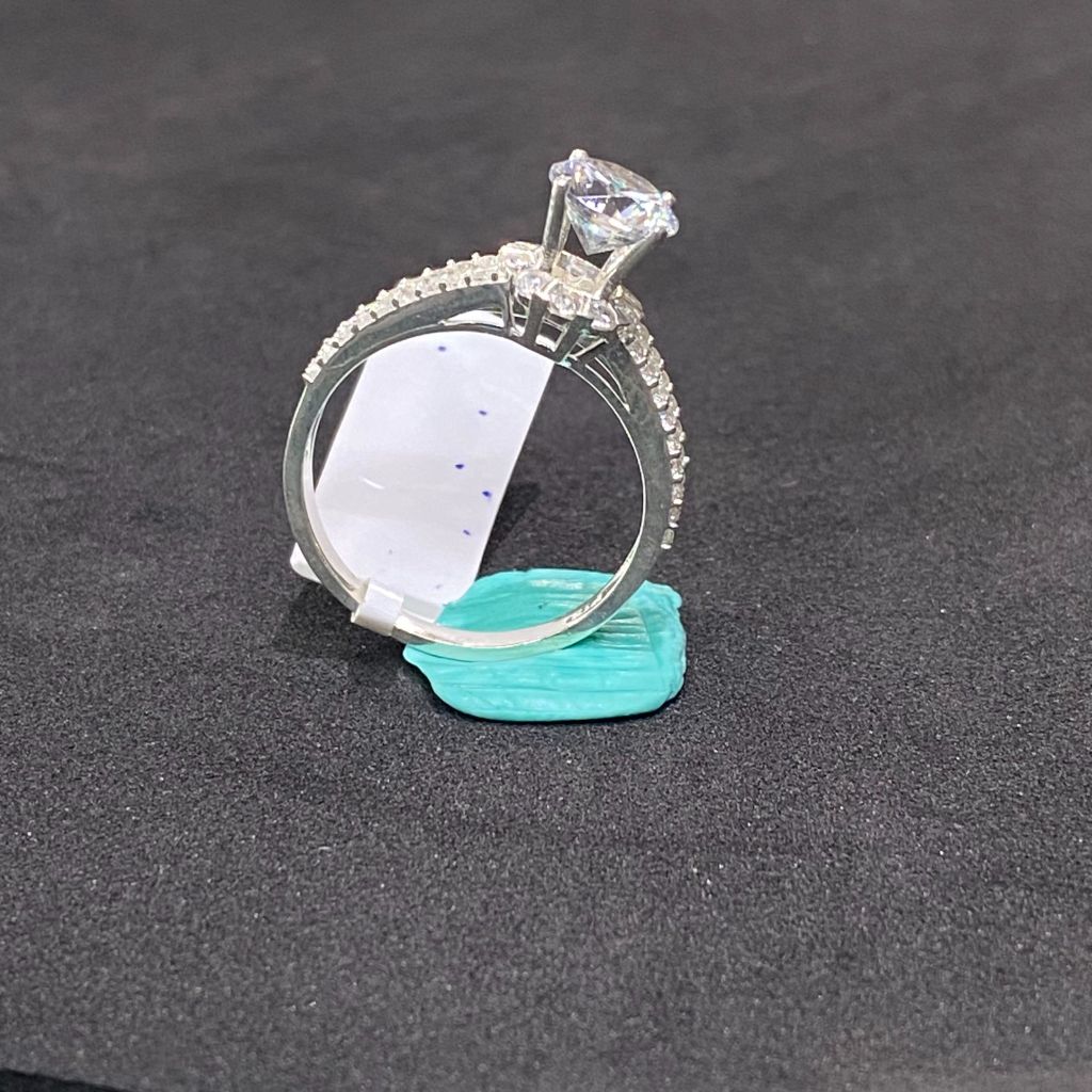 Nhẫn bạc nữ 7 li số 52
