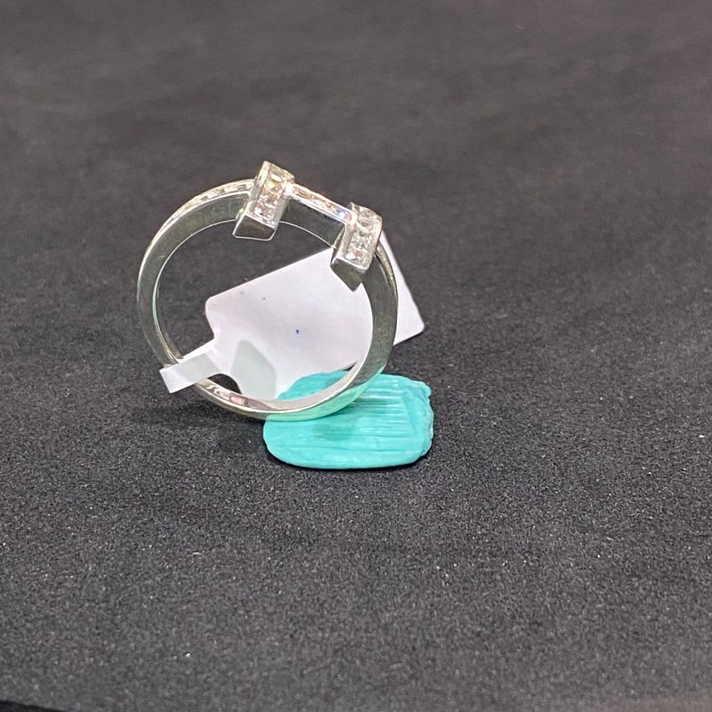 Nhẫn bạc nữ chữ H số 57