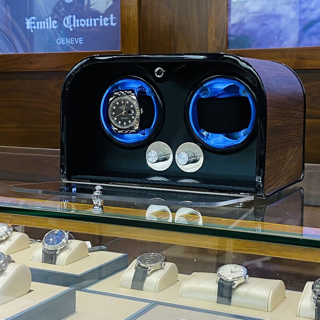 Hộp Đồng Hồ Cơ Tự Xoay 2 Ngăn