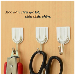 Vỉ 6 móc dán tường siêu chắc siêu dính