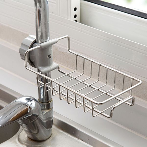 Giá rổ treo vòi nước inox bồn rửa chén phòng tắm 17.5 x 10.5 x 3.5cm ...