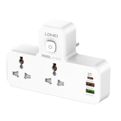 ổ cắm điện thông minh LDNIO 2 AC Outlets Portable Extension Power Socket SC2311