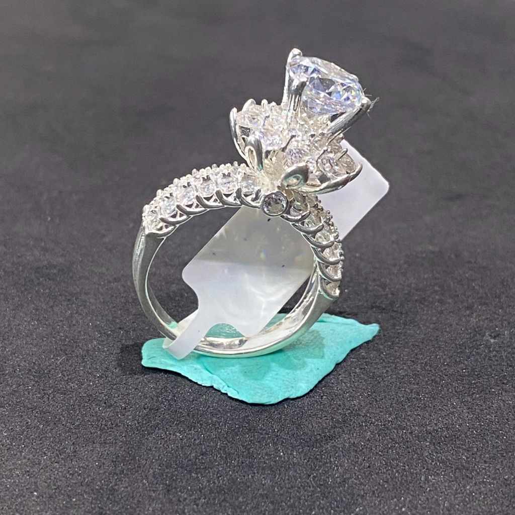 Nhẫn bạc nữ 8 li số 30