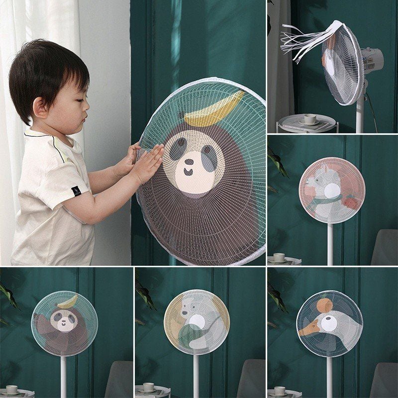 Lưới bọc quạt hoạt hình size lớn an toàn cho bé
