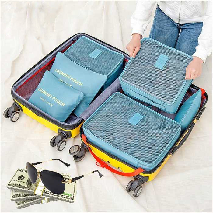 Organizador de Viaje x 6 Piezas: ¡Tu Compañero Ideal para Viajar con Estilo! - Organizador de viaje x 6 pz