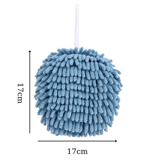 Khăn lau tay san hô 17 x 17cm siêu thấm nước có dây treo tiện dụng