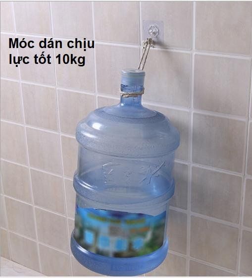 Móc dán tường trong 6x6cm siêu dính siêu chắc chịu lực tốt