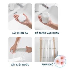 Khăn tắm du lịch dạng viên nén hình cô gái 70 x 140cm dùng 1 lần