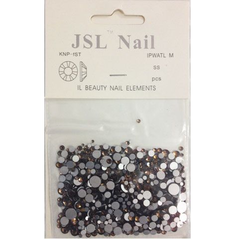 Đá đính Nail round đủ size Nâu