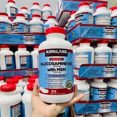 Hỗ trợ xương khớp Glucosamine 375 Viên HCL 1500mg Kirkland Của Mỹ mẫu mới