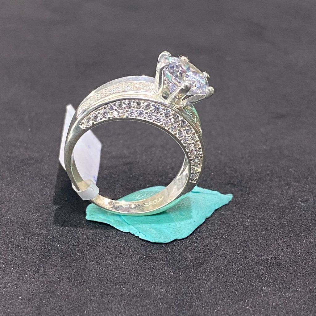 Nhẫn bạc nữ 8,5 li số 19