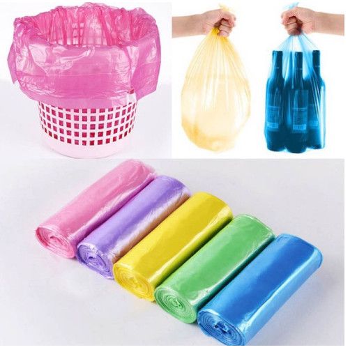 Set 5 cuộn túi rác size 45x50cm sinh học tự hủy bảo vệ môi trường