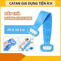 Dây tắm chà lưng 2 mặt silicone tẩy tế bào chết