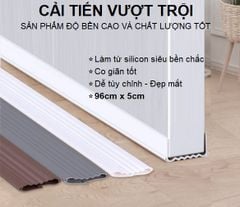 Ron Ziczac chặn cửa 96 x 5cm - Thanh chặn khe hở đáy cửa thế hệ mới