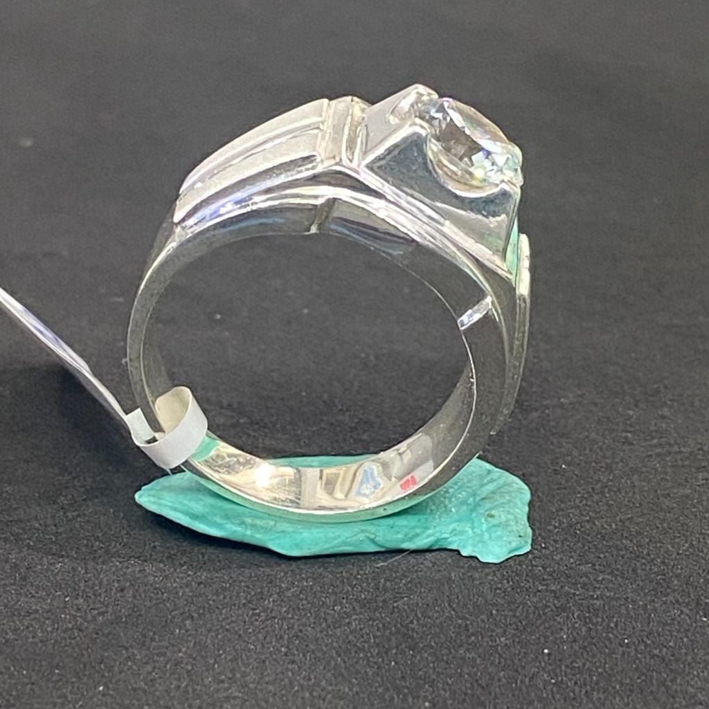 Nhẫn bạc nam 8 li số 37802