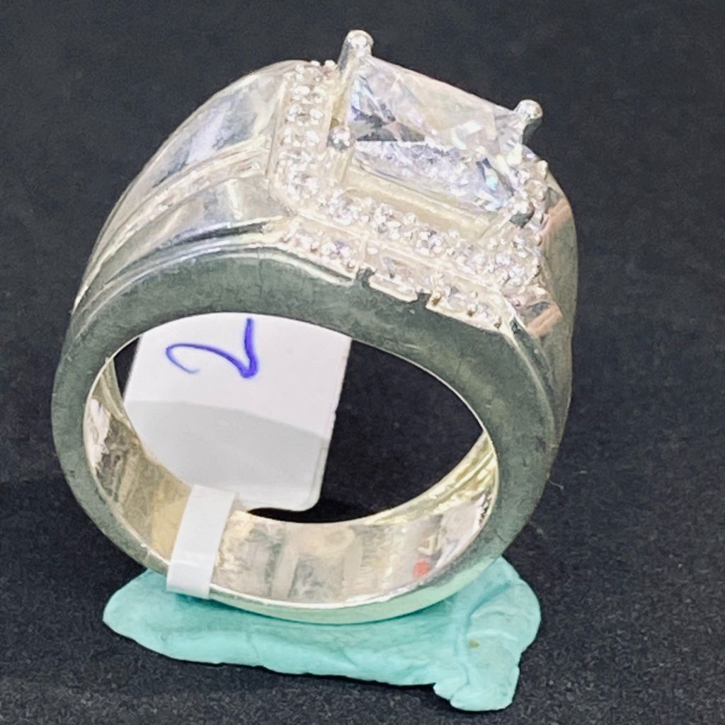 Nhẫn bạc nam 8 li số 2
