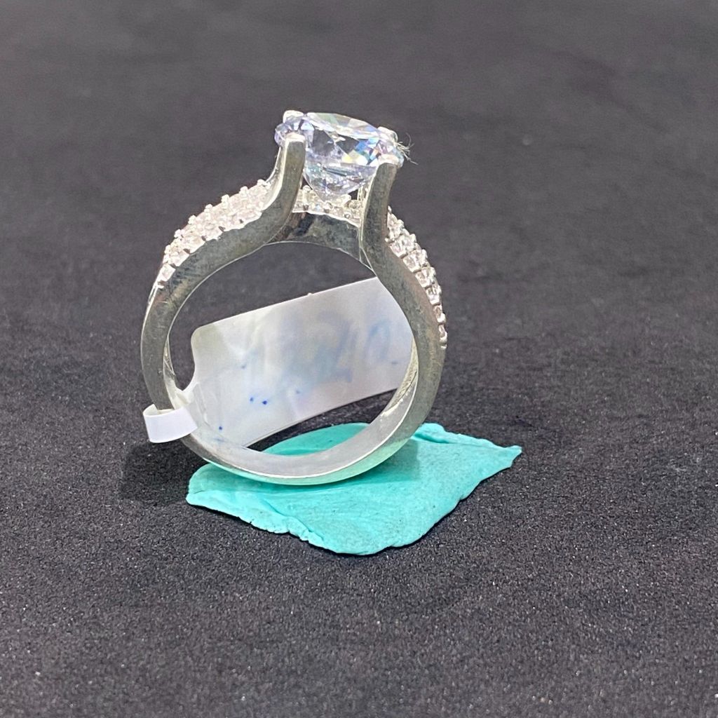 Nhẫn bạc nữ 9 li số 10