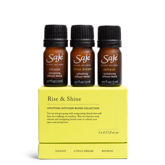 Set 3 chai Tinh dầu Rise Shine Diffuser Blend Collection Saje 15ml