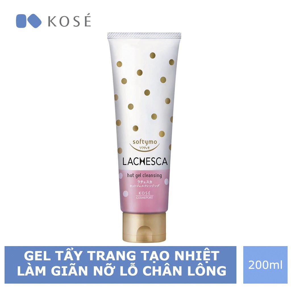 Gel Tẩy Trang Tạo Nhiệt Kosé Cosmeport Softymo Lachesca Hot Gel CLeansing 200g