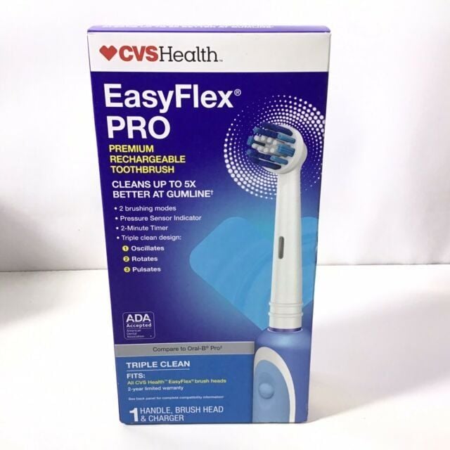 Bàn chải điện CVS Health Easyflex Pro Premium Rechargeable Toothbrush