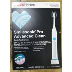 Bàn chải đánh răng điện CVS Health Smilesonic Pro Advanced Clean Sonic Toothbrush