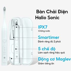 Bàn chải đánh răng điện Halio Sonic Whitening Electric Toothbrush