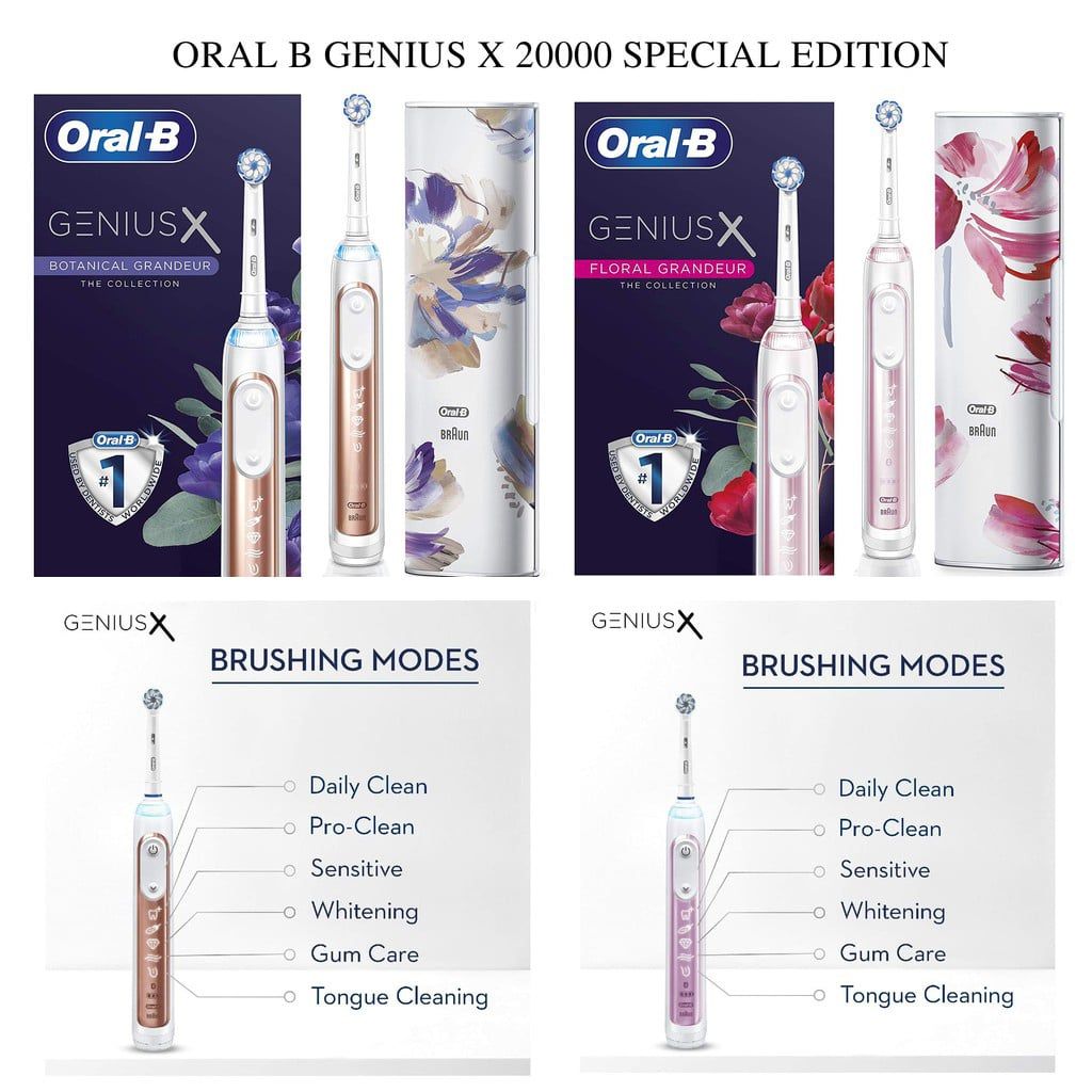 Bàn chải đánh răng điện cao cấp Oral B Genius X 20000 Special Edition