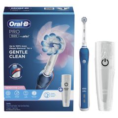 Bàn chải đánh răng điện Oral-B Pro 1500 Powered by Braun Sensitive Care