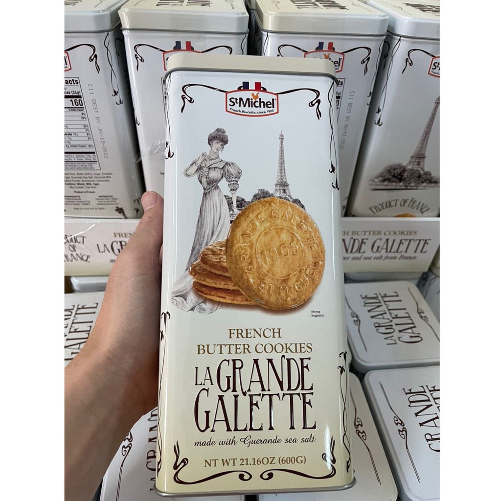 Bánh quy bơ La Grande Galette French Butter Cookies 600g của Pháp