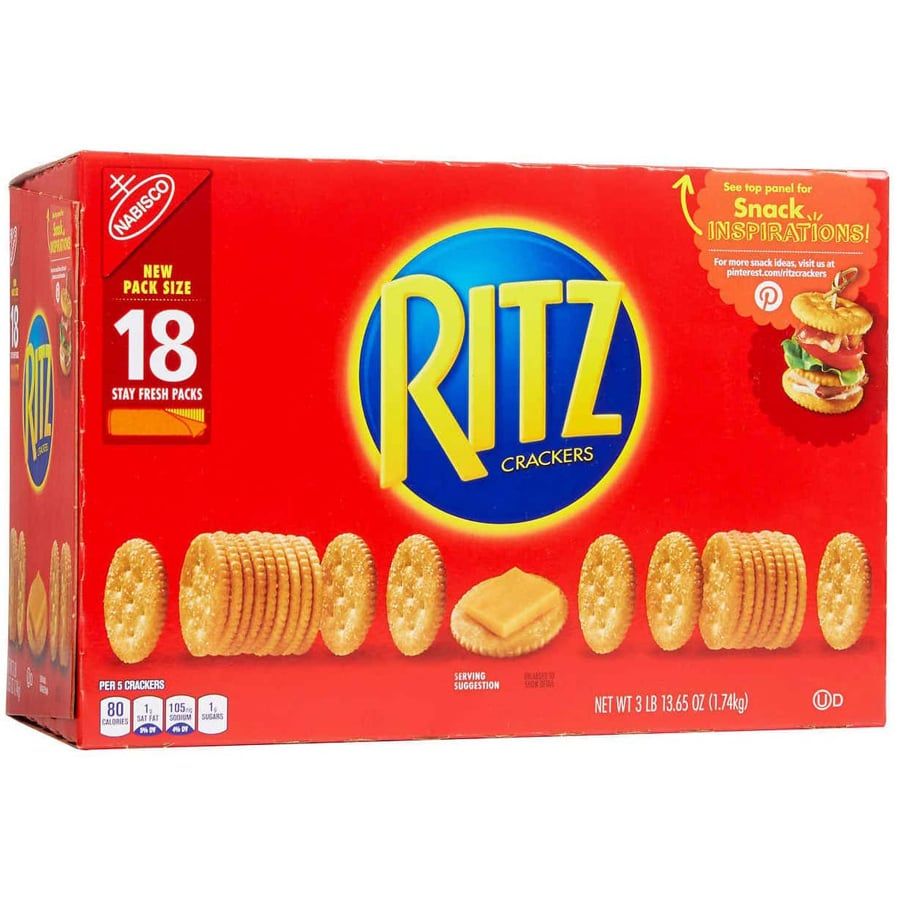 Bánh Quy Ritz Crackers 1.74 kg hộp 18 gói của Mỹ