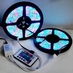 Bộ đèn LED dây RGB SMD Strip dài 5m kèm điều khiển từ xa
